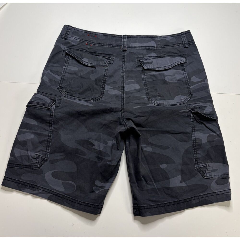 Union Bay Camo Black and Gray Shorts Men's 36.